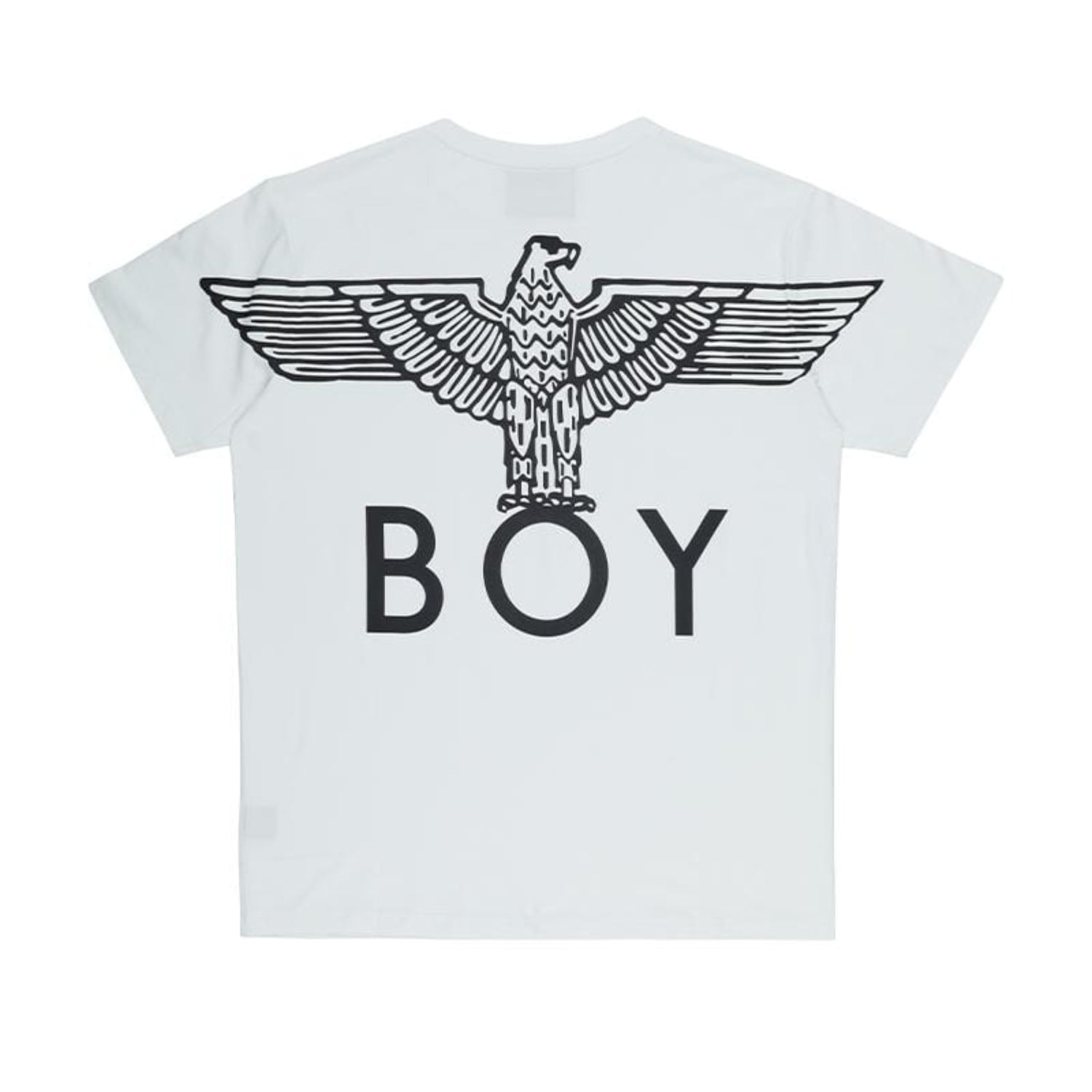 BOY EAGLE BACKPRINT T SHIRT WHITE BLACK XL WHITE BLACK