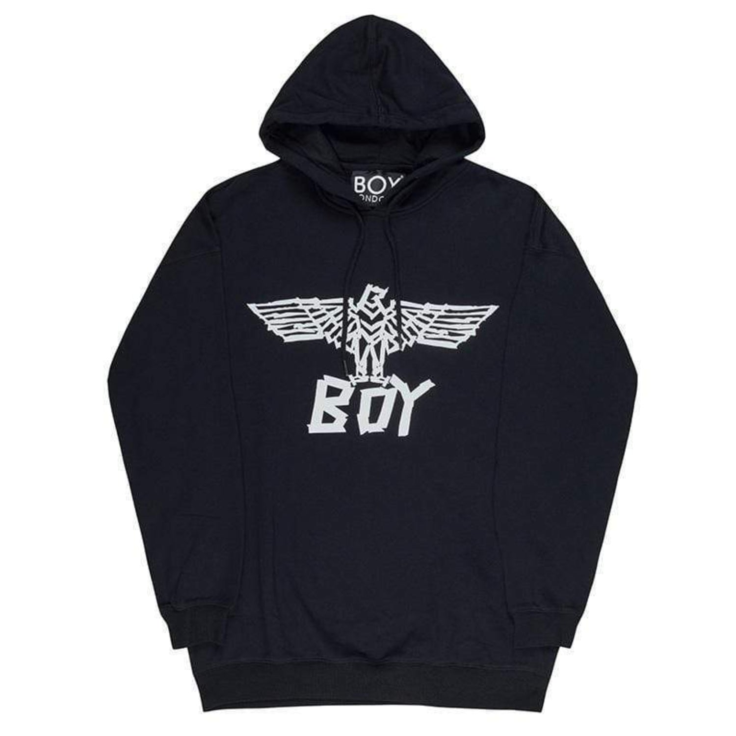 BOY TAPE EAGLE HOODIE BLACK