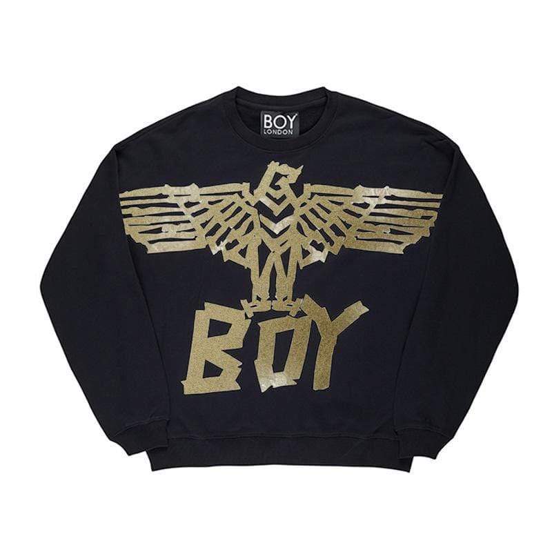 BOY TAPE EAGLE SWEATSHIRT BLACK BOY London BOY London