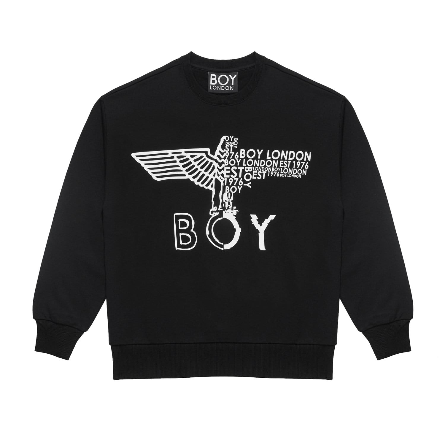 BOY EAGLE CONCEALED SWEATSHIRT - BLACK – BOY London