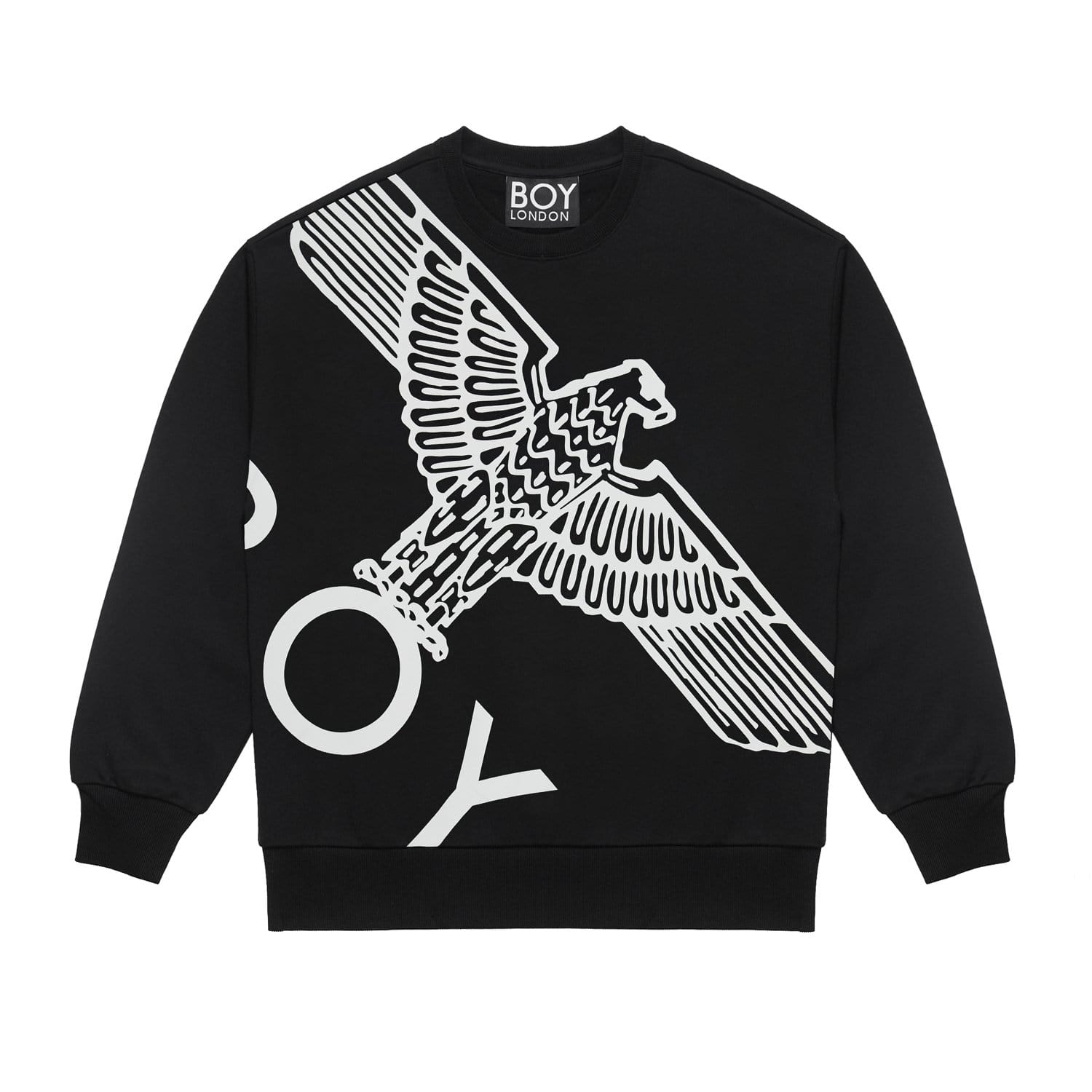 BOY WINGSPAN SWEATSHIRT - BLACK/WHITE