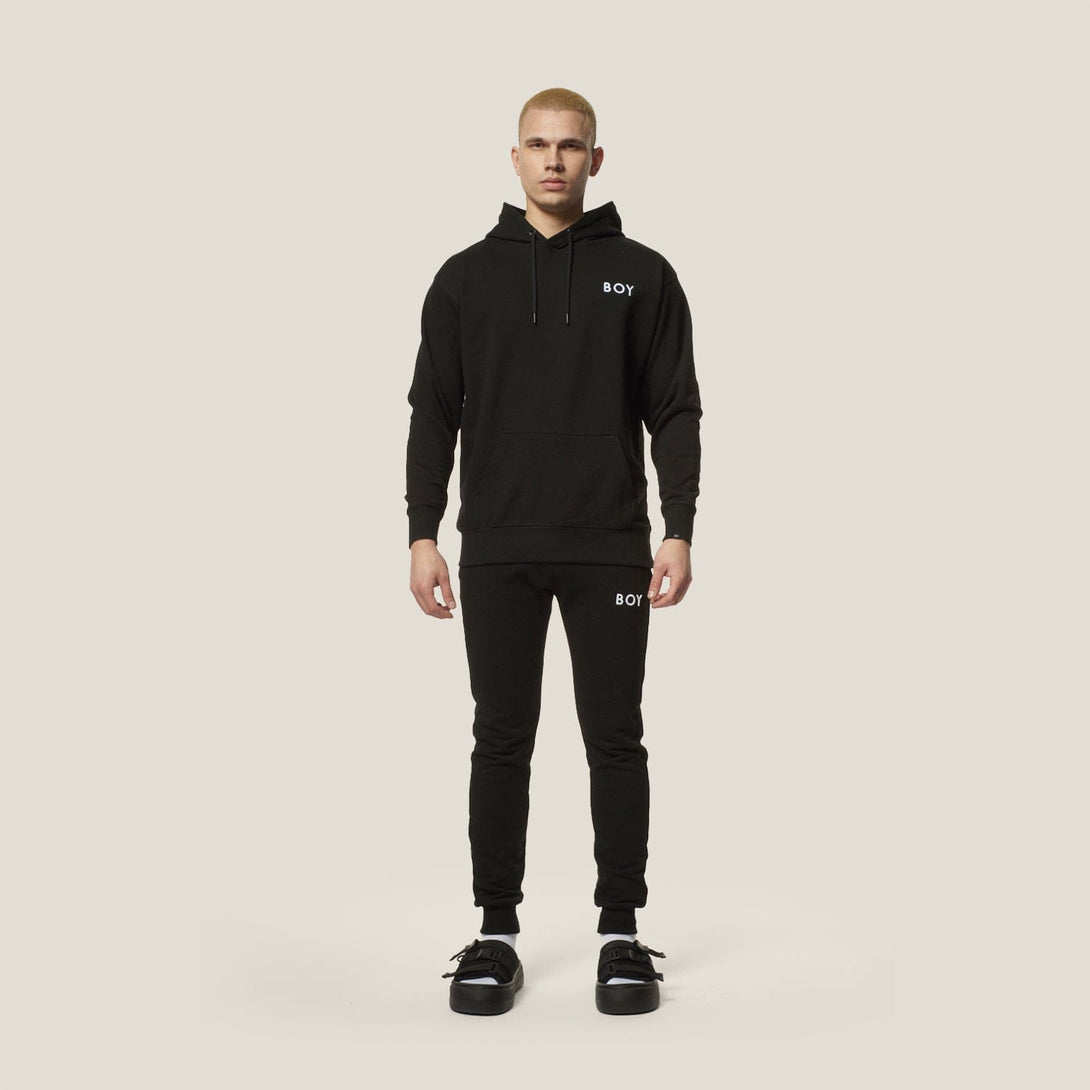 BOY 3D EMB HOODIE - BLACK