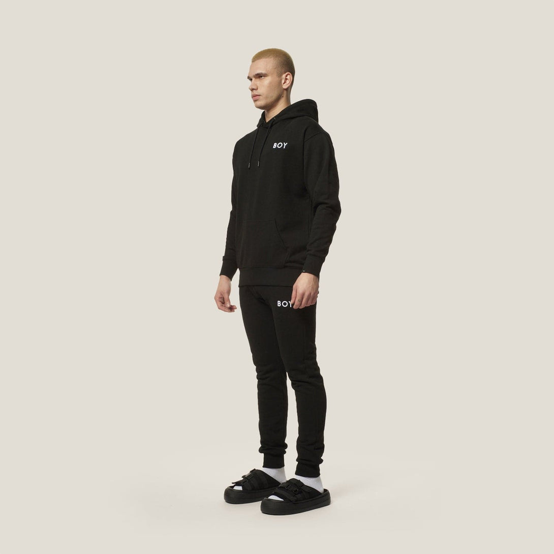 BOY 3D EMB HOODIE - BLACK