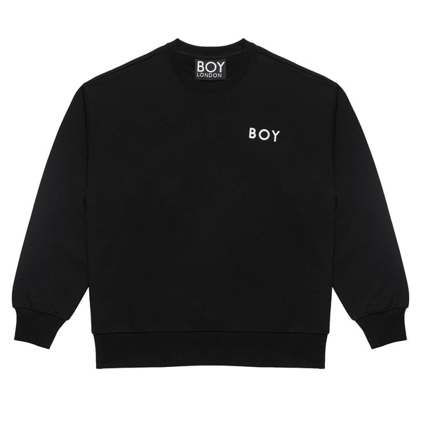 BOY 3D EMB SWEATSHIRT - BLACK