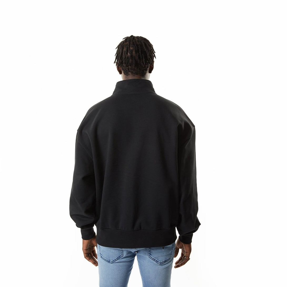 BOY ACID HALF ZIP SWEATSHIRT - BLACK