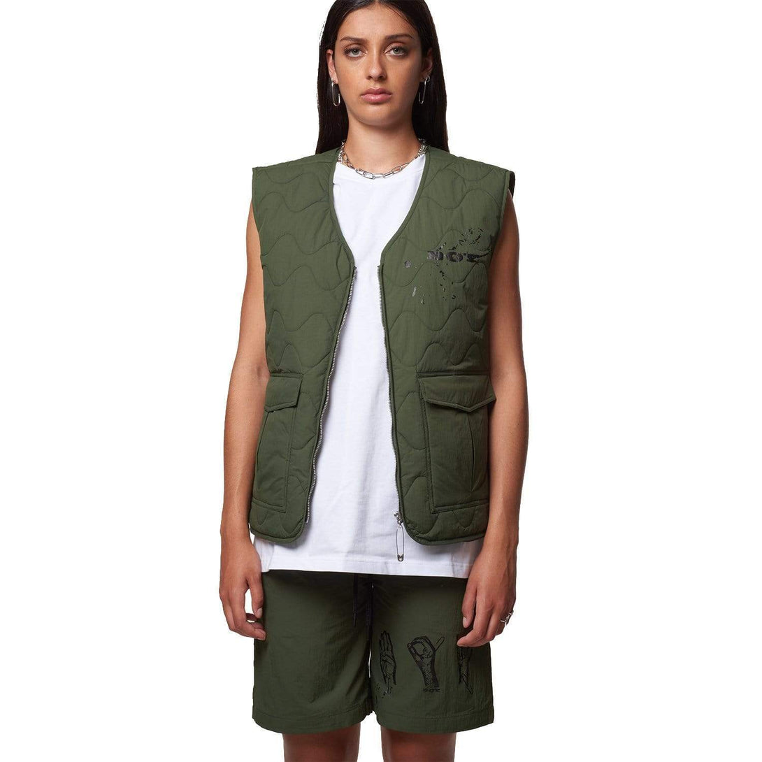 BOY ARTWORKS GILET - KHAKI