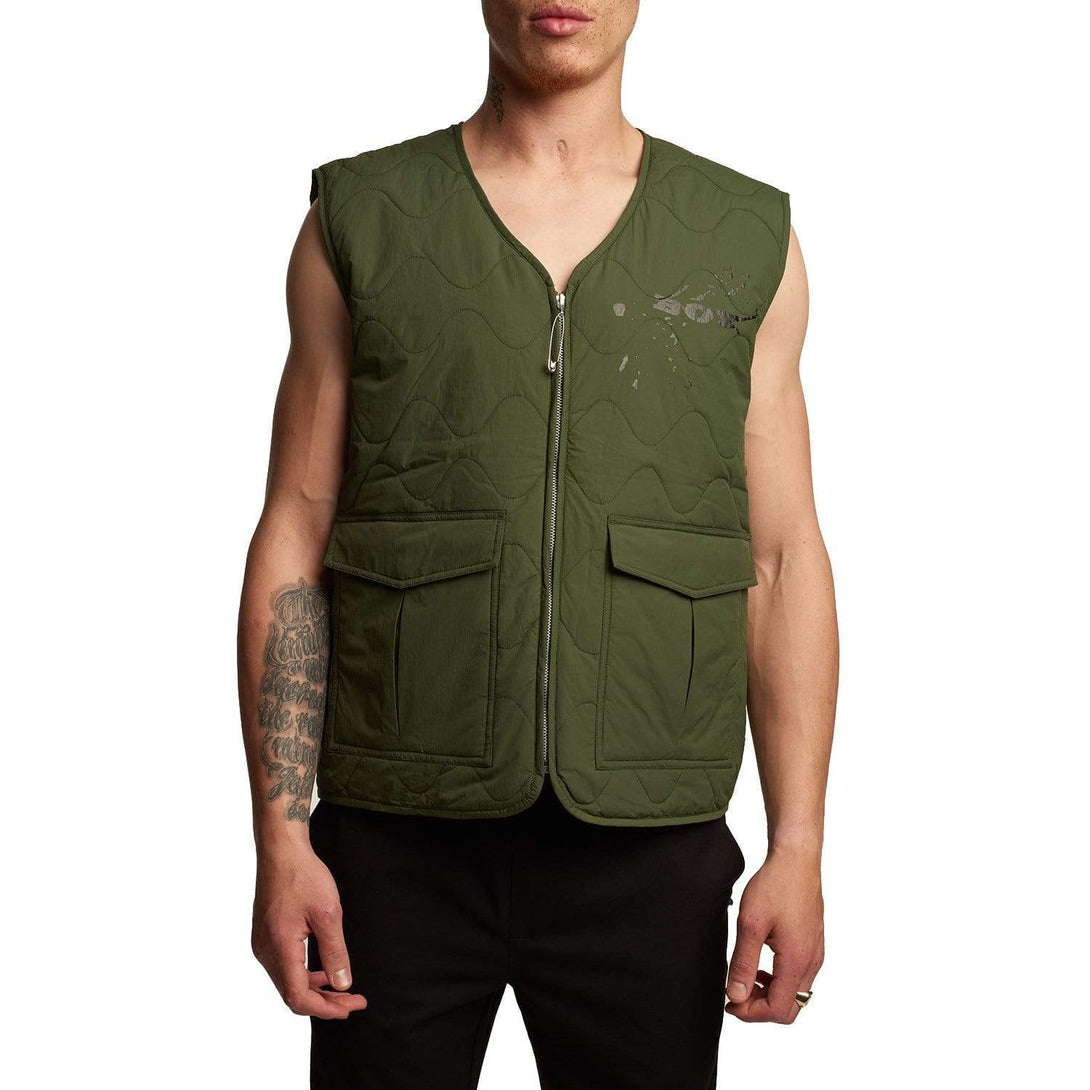 BOY ARTWORKS GILET - KHAKI