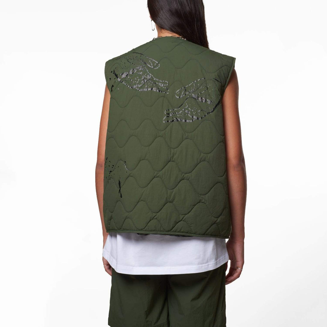 BOY ARTWORKS GILET - KHAKI