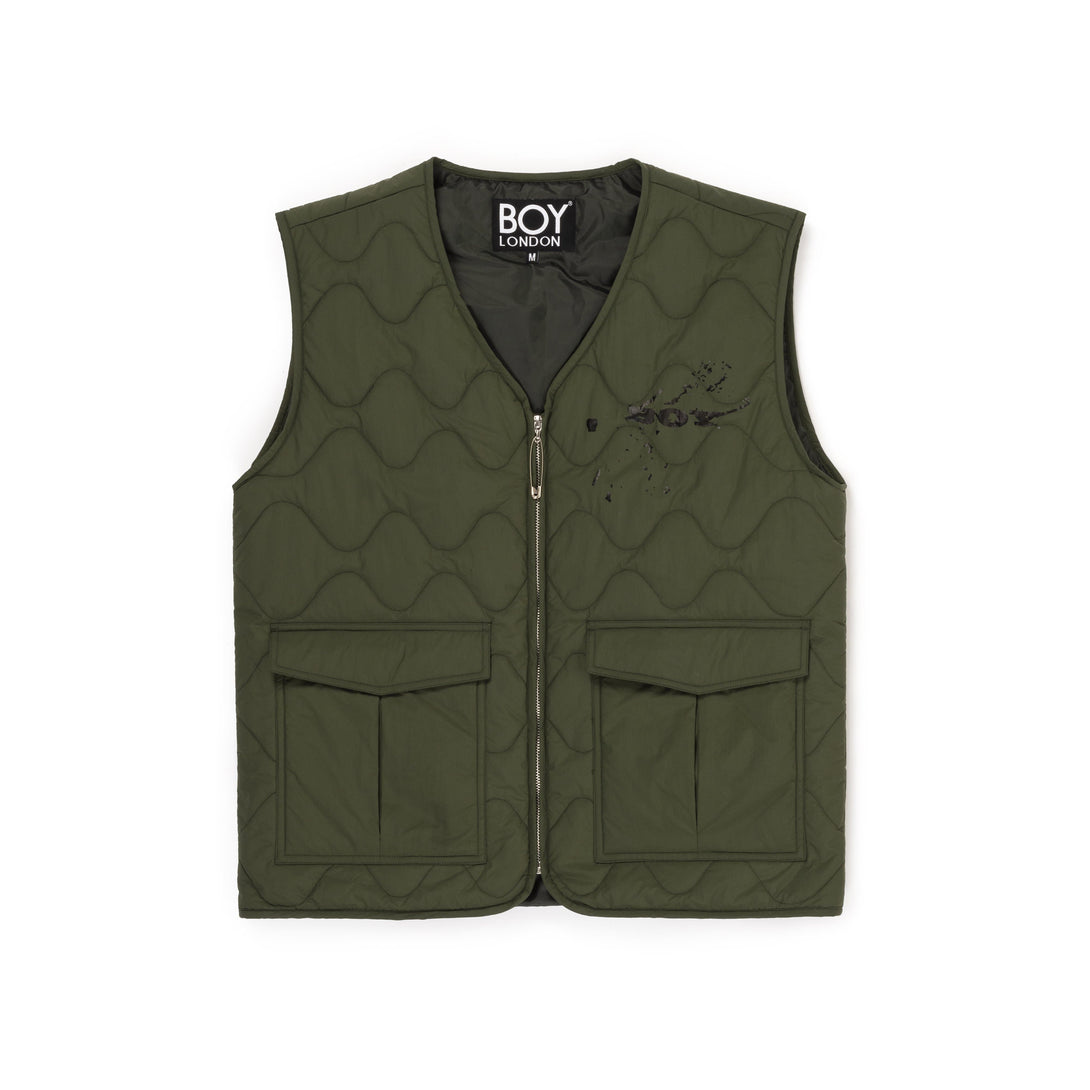 BOY ARTWORKS GILET - KHAKI