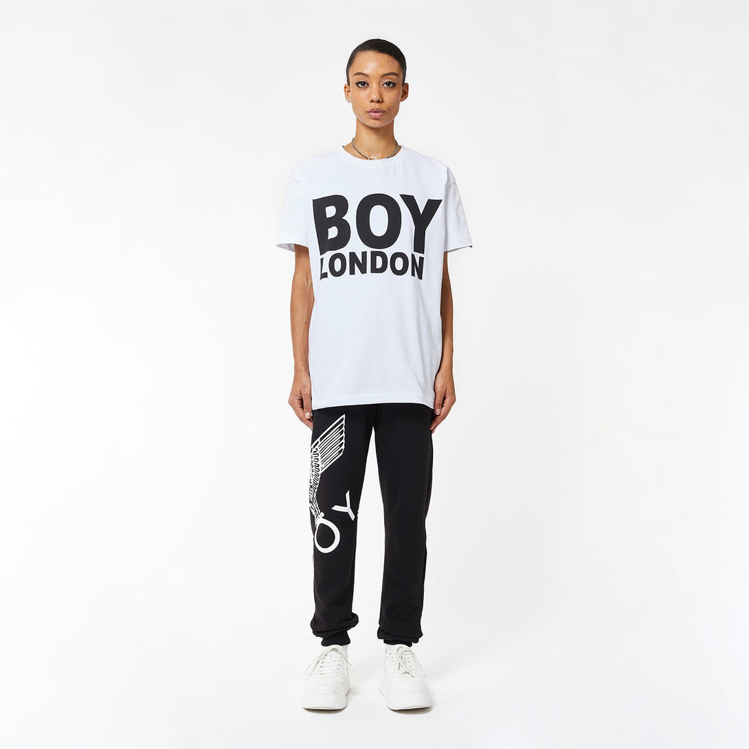 BOY EAGLE JOGGERS - BLACK/WHITE