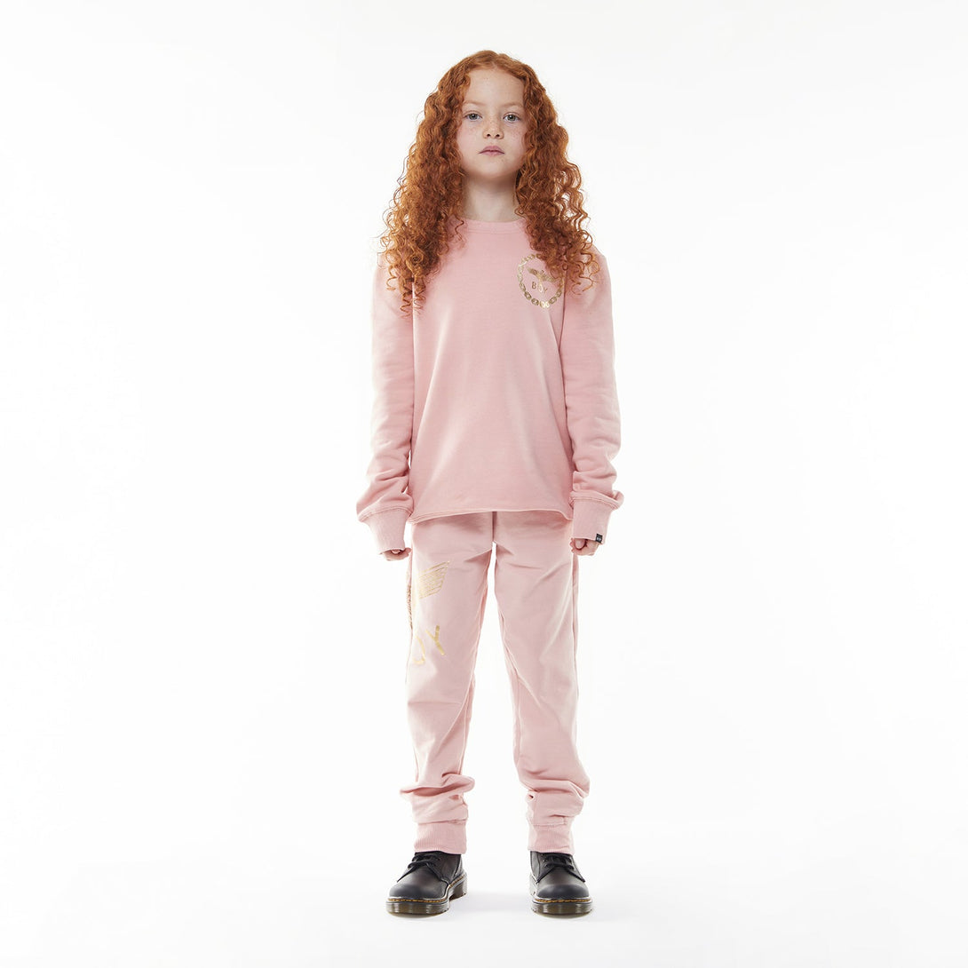 BOY EAGLE KIDS JOGGERS - PINK/GOLD