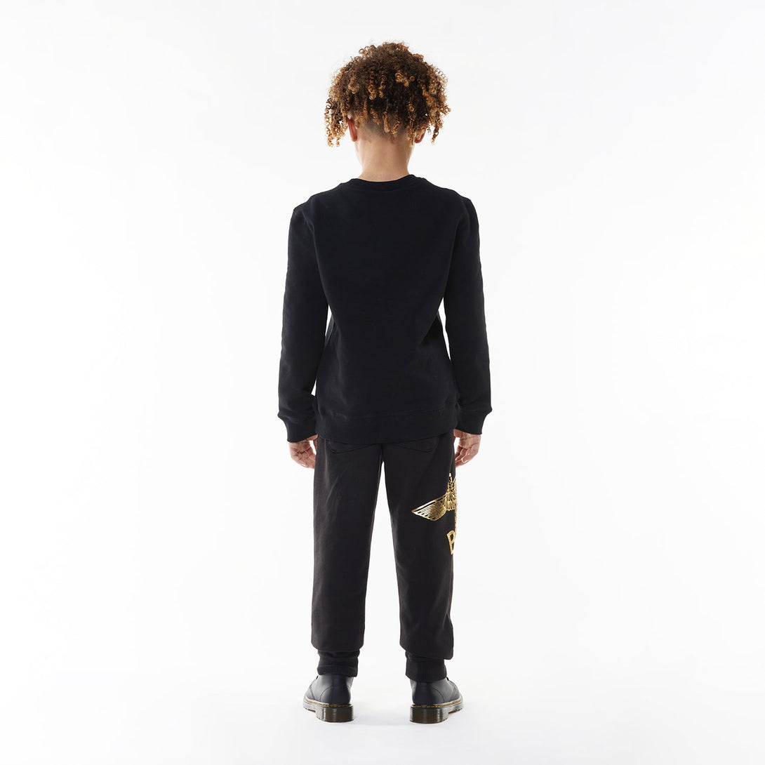 BOY EAGLE KIDS SWEATSHIRT - BLACK / GOLD