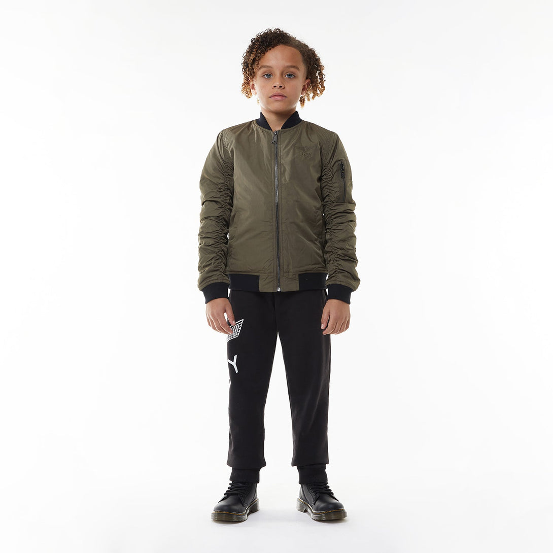 BOY EAGLE PARAGLIDE KIDS BOMBER JACKET - KHAKI