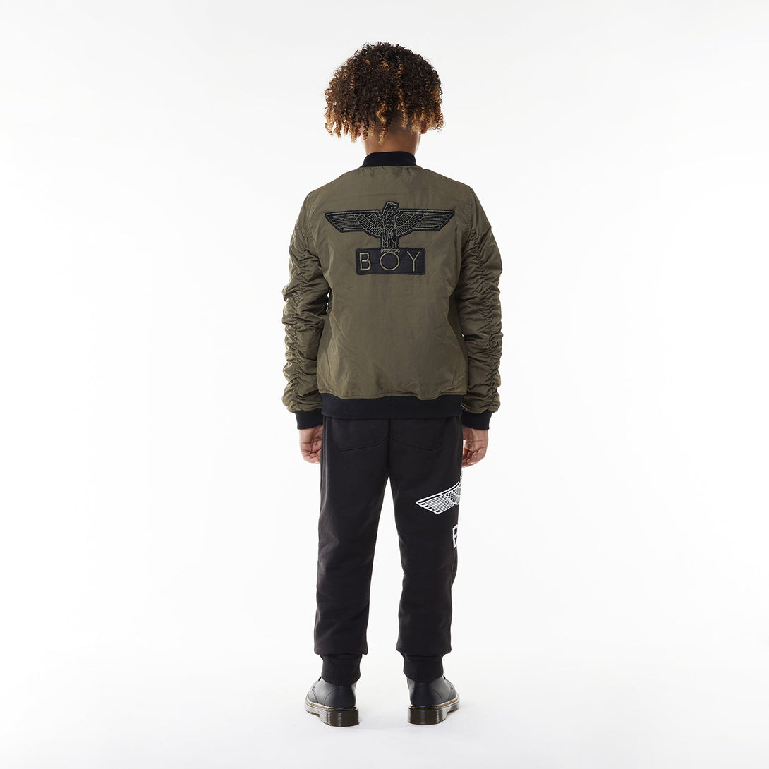 BOY EAGLE PARAGLIDE KIDS BOMBER JACKET - KHAKI