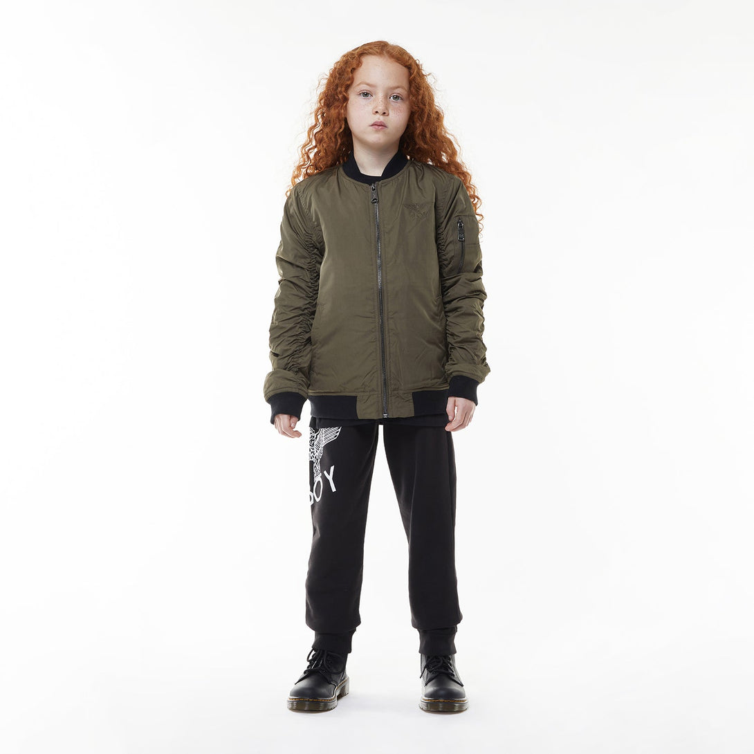 BOY EAGLE PARAGLIDE KIDS BOMBER JACKET - KHAKI