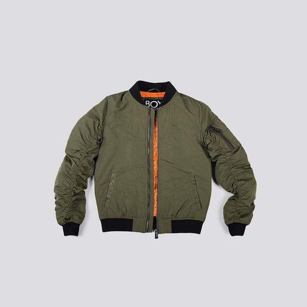 BOY EAGLE PARAGLIDE KIDS BOMBER JACKET - KHAKI