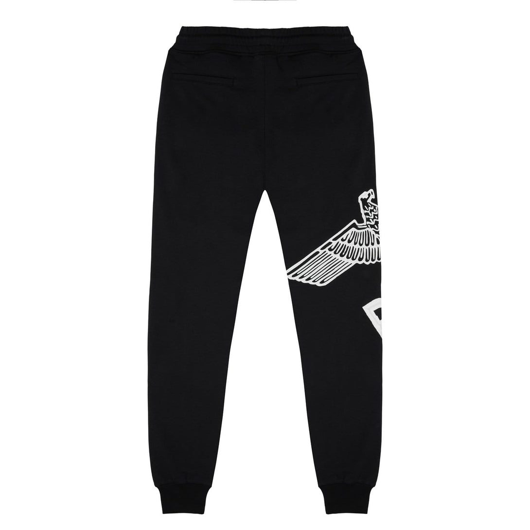 BOY EAGLE SCRIBBLE JOGGERS WOMENS - BLACK/WHITE