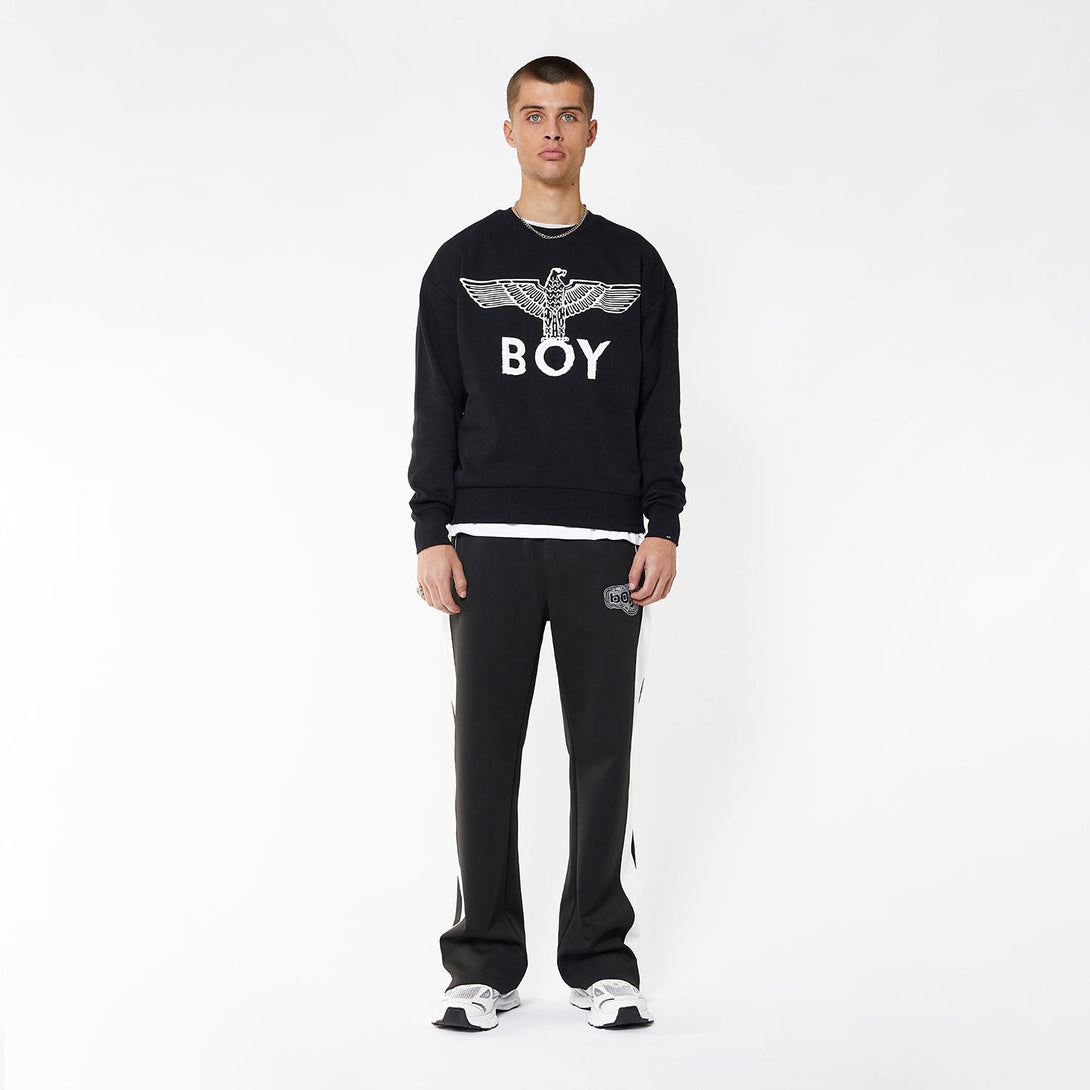 BOY EAGLE SCRIBBLE SWEATSHIRT - BLACK/WHITE