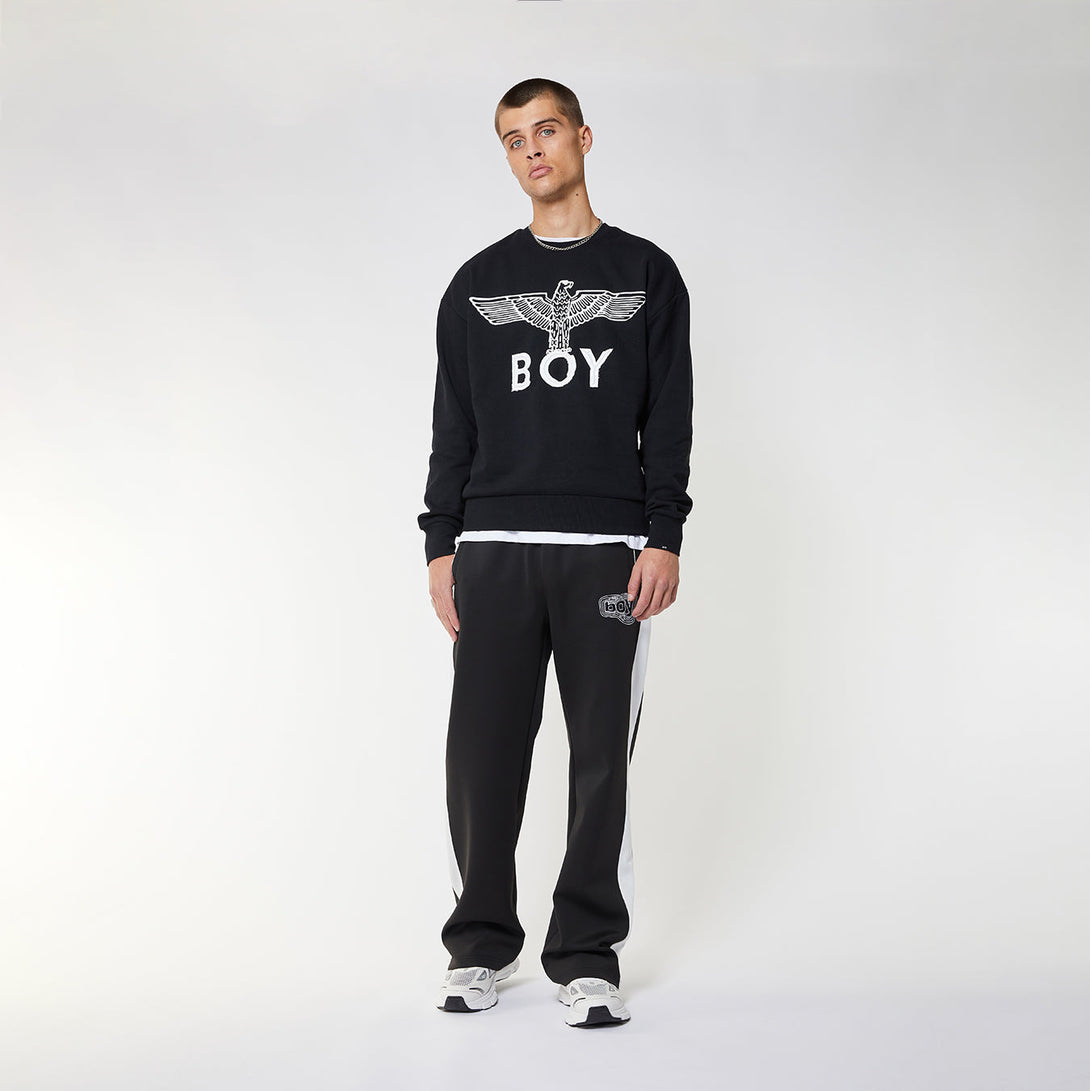 BOY EAGLE SCRIBBLE SWEATSHIRT - BLACK/WHITE