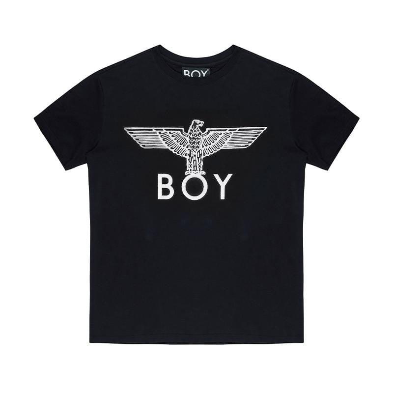 BOY EAGLE T-SHIRT WOMENS - BLACK/WHITE