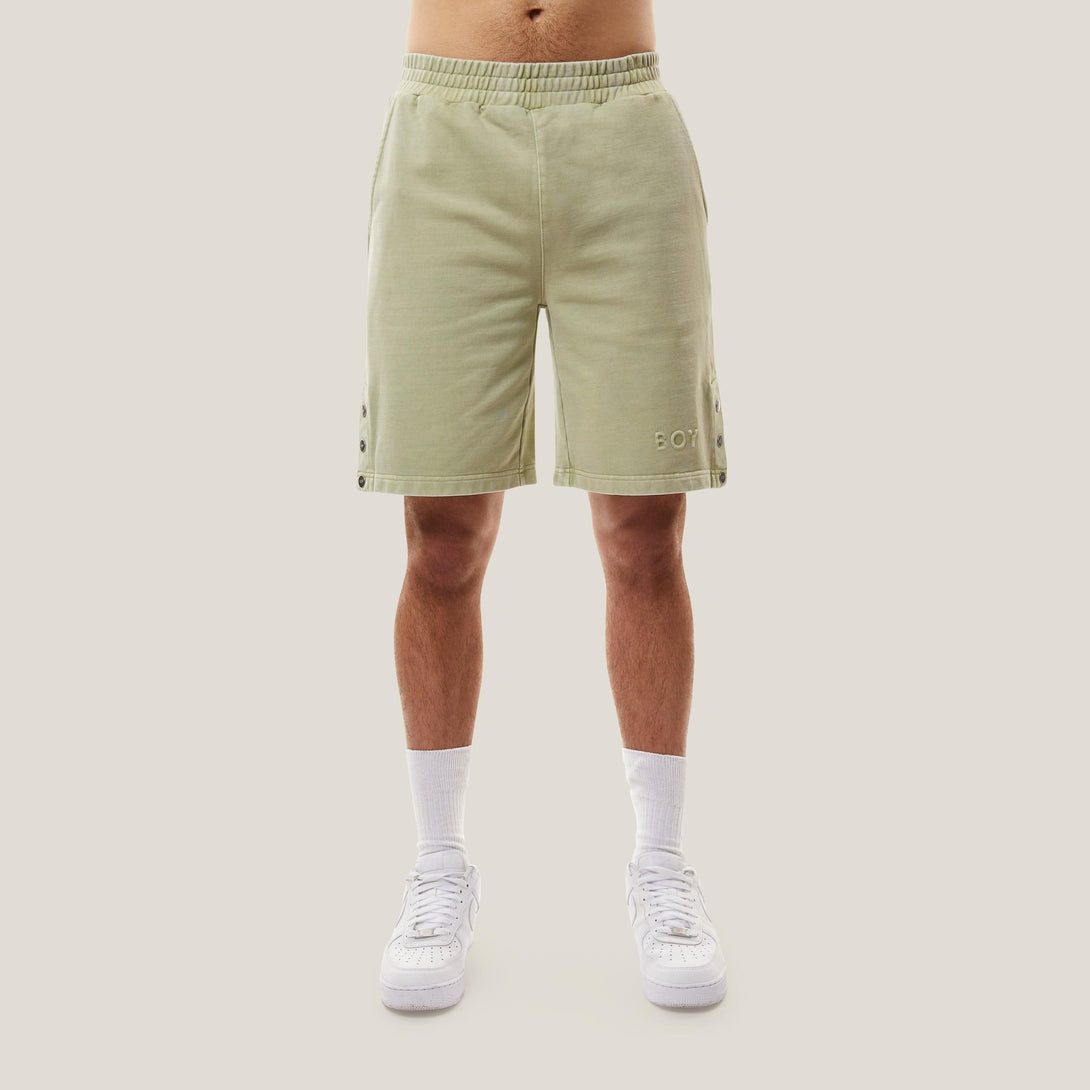 BOY EMBOSSED SHORTS - WASHED GREEN