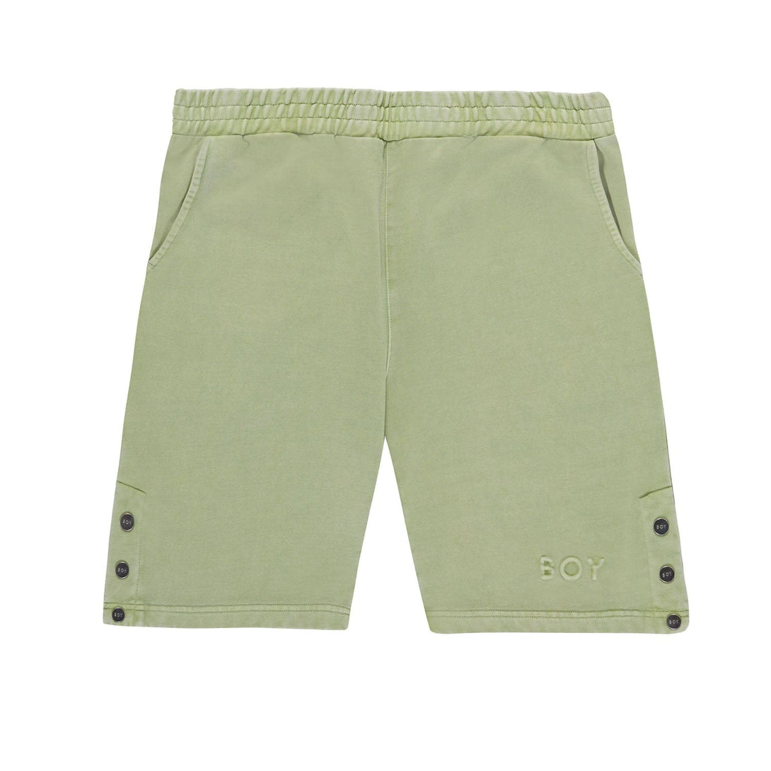 BOY EMBOSSED SHORTS - WASHED GREEN