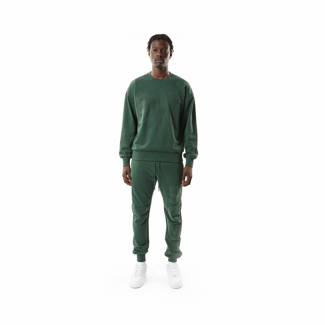 BOY HEMUS FLOCK SWEATSHIRT - FOREST GREEN