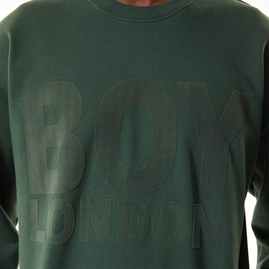 BOY HEMUS FLOCK SWEATSHIRT - FOREST GREEN