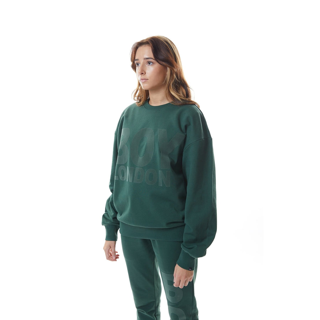 BOY HEMUS FLOCK SWEATSHIRT - FOREST GREEN