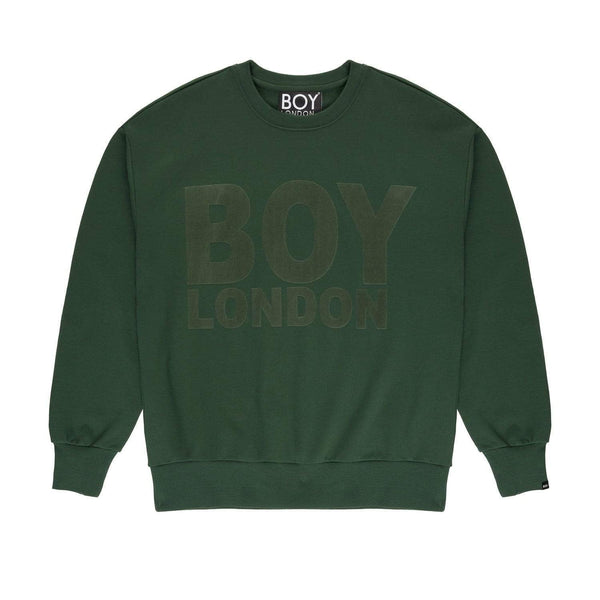 BOY HEMUS FLOCK SWEATSHIRT - FOREST GREEN