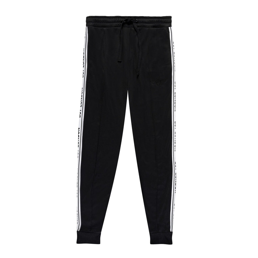 BOY KNITTED SIDE JOGGERS - BLACK