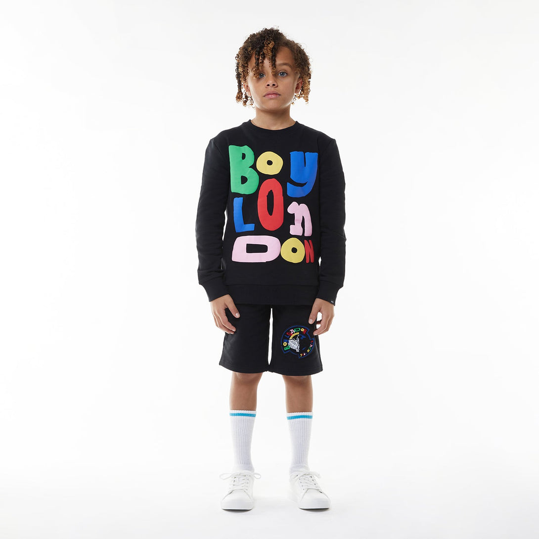 BOY LDN KIDS SWEATSHIRT - BLACK