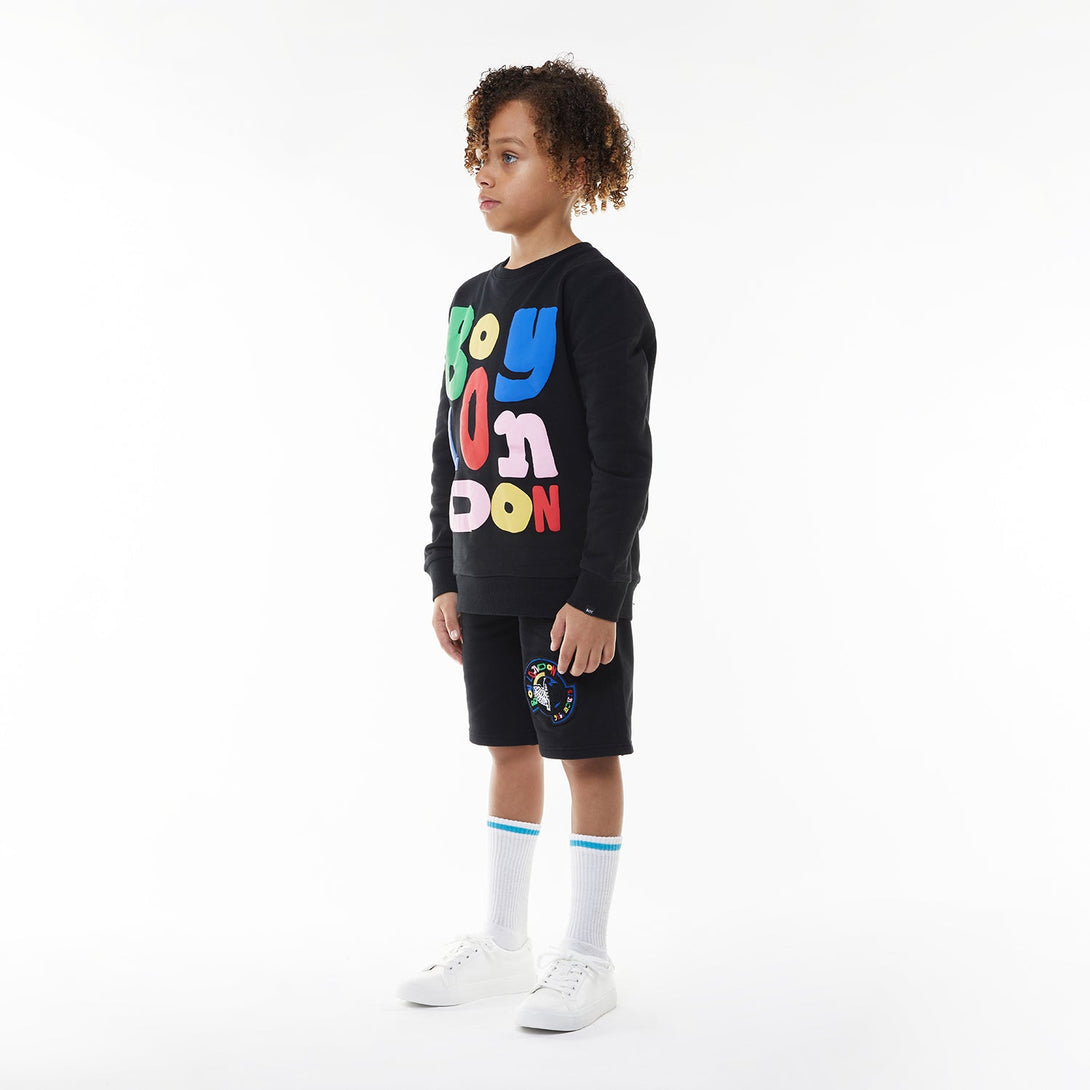 BOY LDN KIDS SWEATSHIRT - BLACK