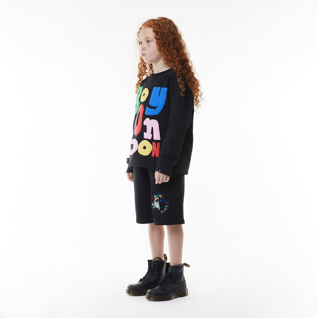 BOY LDN KIDS SWEATSHIRT - BLACK