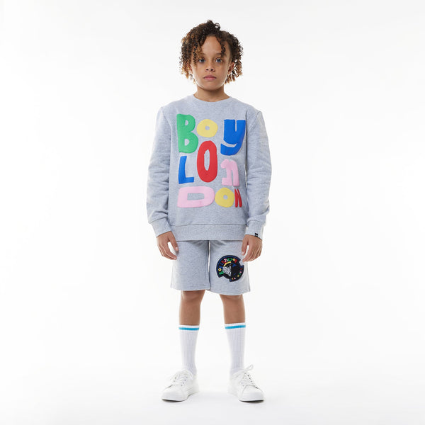 BOY LDN KIDS SWEATSHIRT - GREY