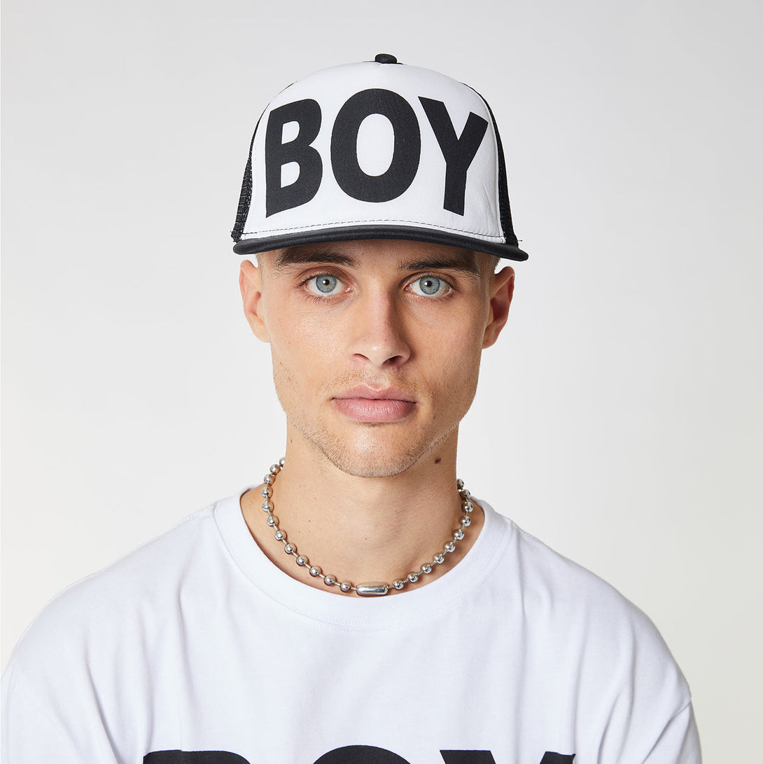 BOY LONDON MESH SNAPBACK WOMENS - BLACK/WHITE