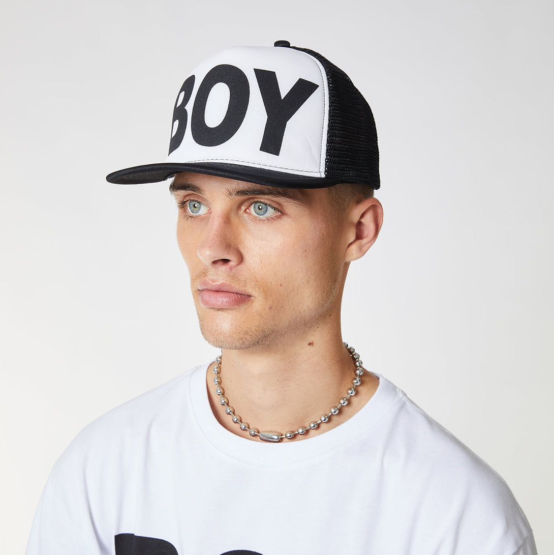 BOY LONDON MESH SNAPBACK WOMENS - BLACK/WHITE