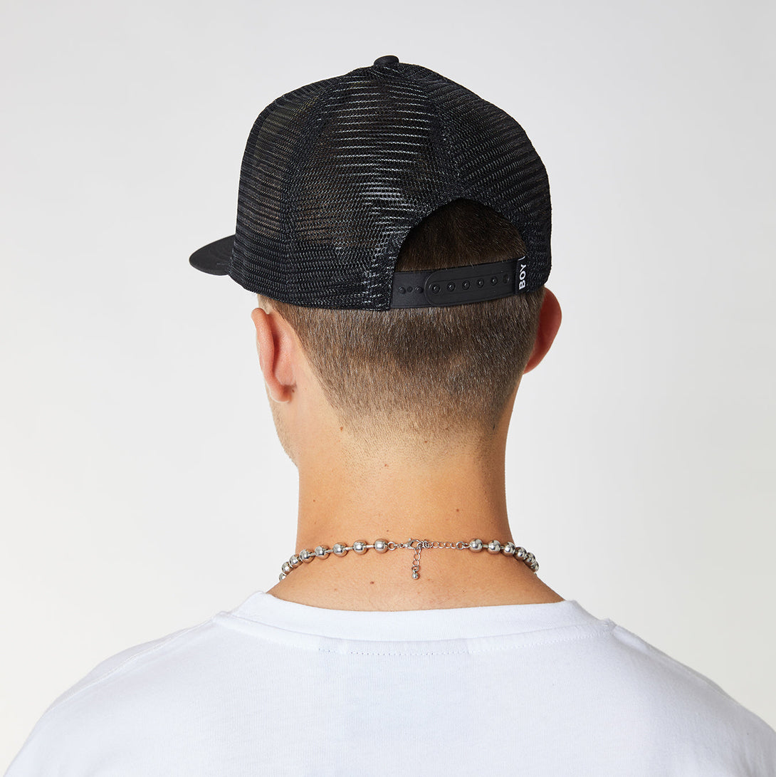 BOY LONDON MESH SNAPBACK WOMENS - BLACK/WHITE