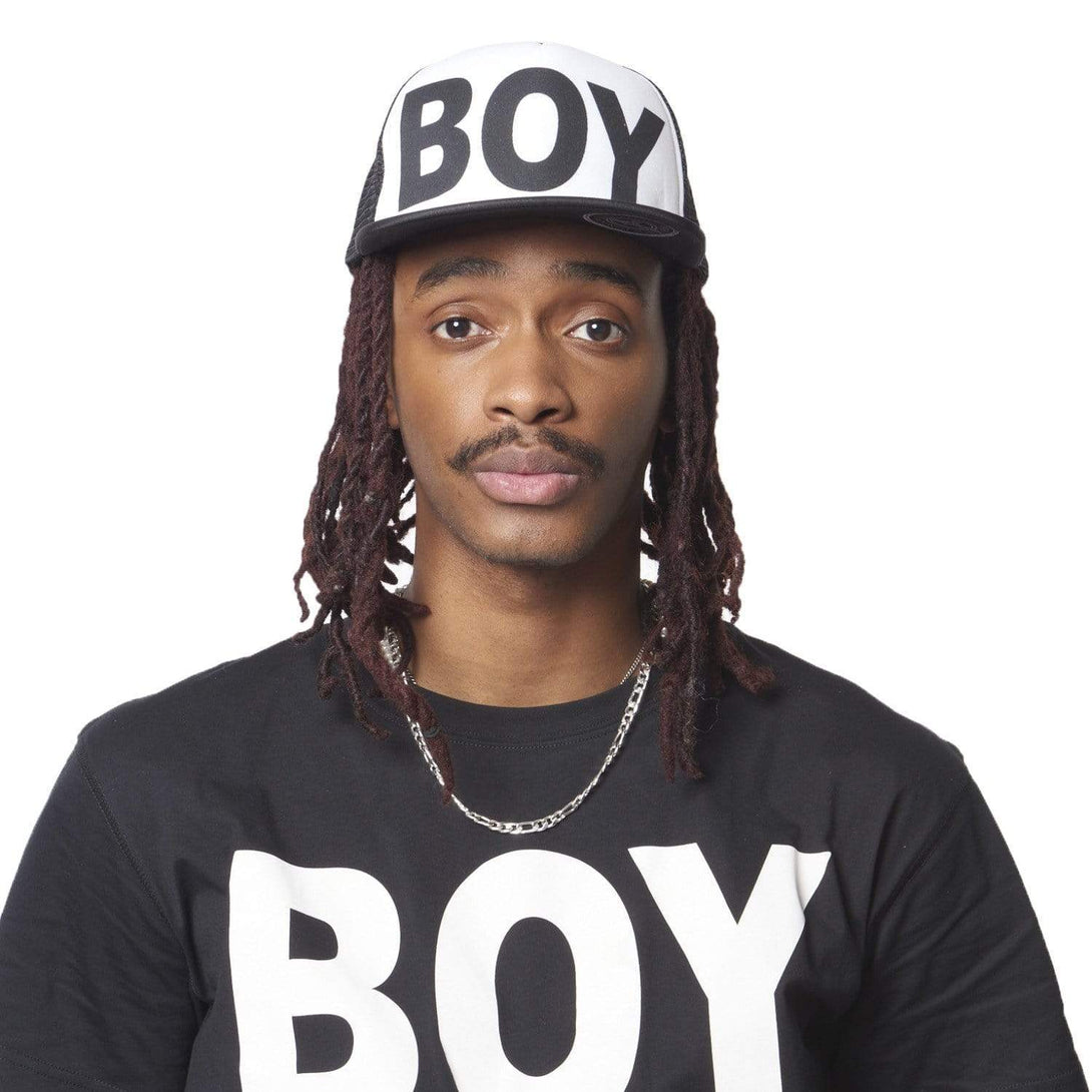 BOY LONDON MESH SNAPBACK WOMENS - BLACK/WHITE