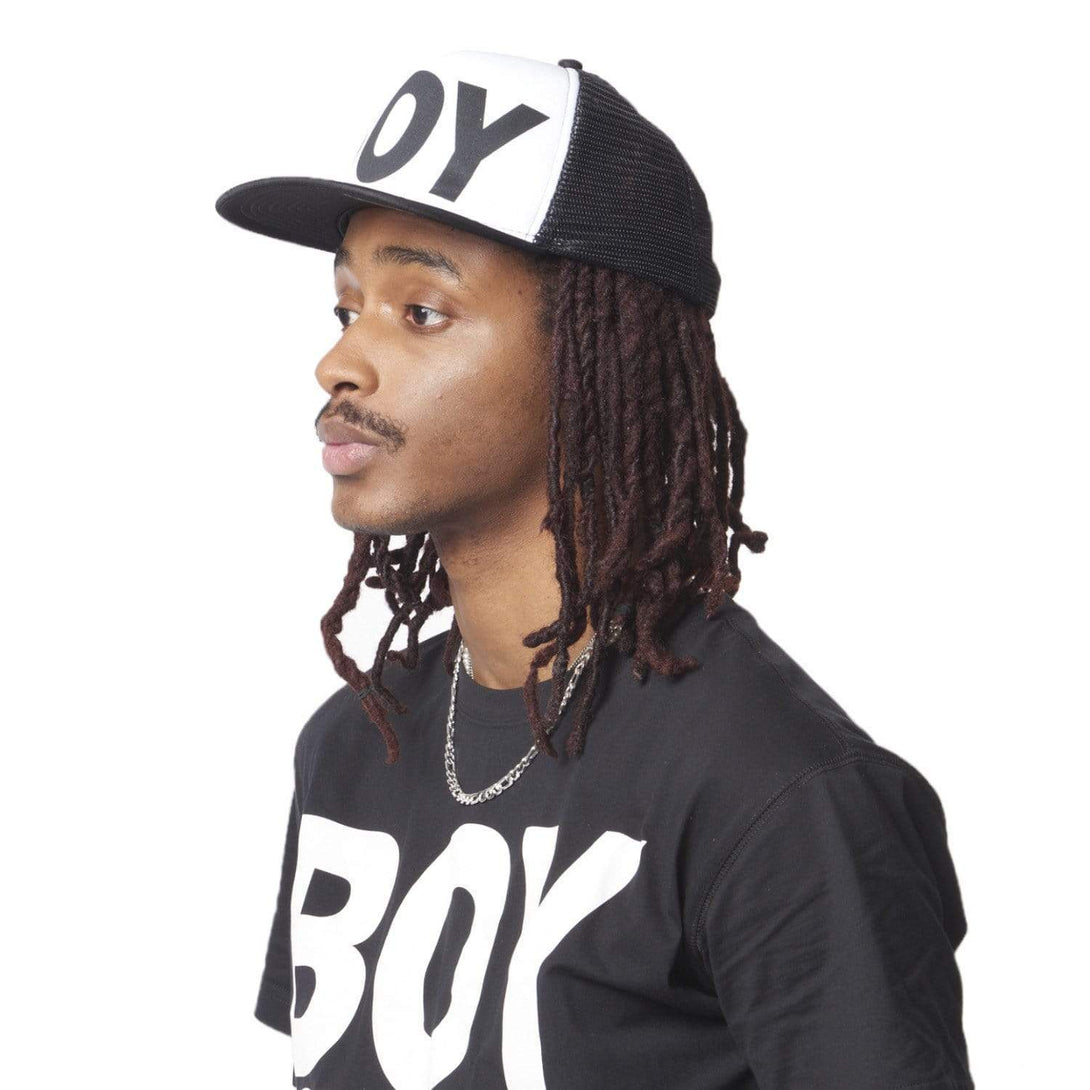 BOY LONDON MESH SNAPBACK WOMENS - BLACK/WHITE