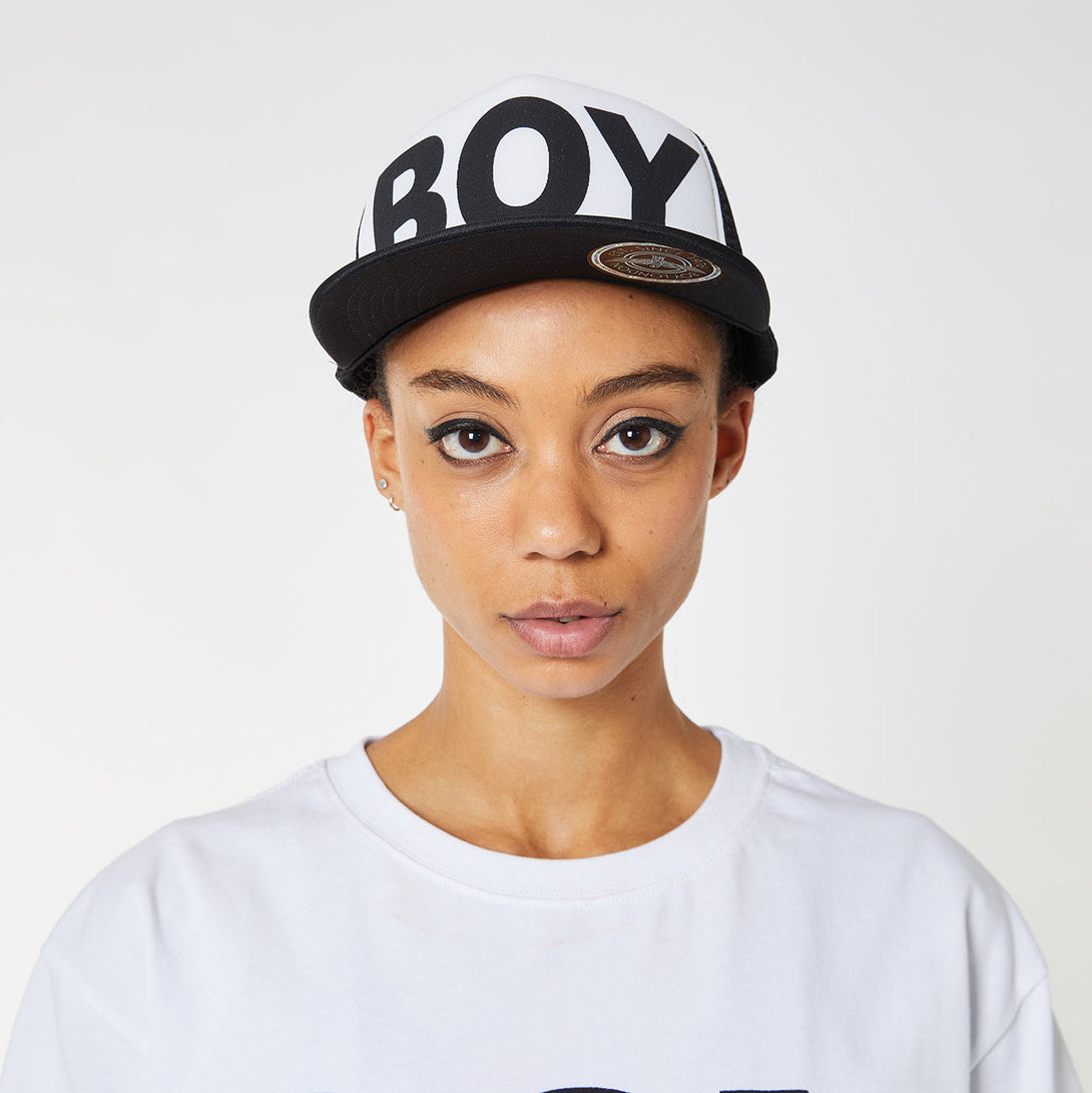 BOY LONDON MESH SNAPBACK WOMENS - BLACK/WHITE-CAPS-BOY London