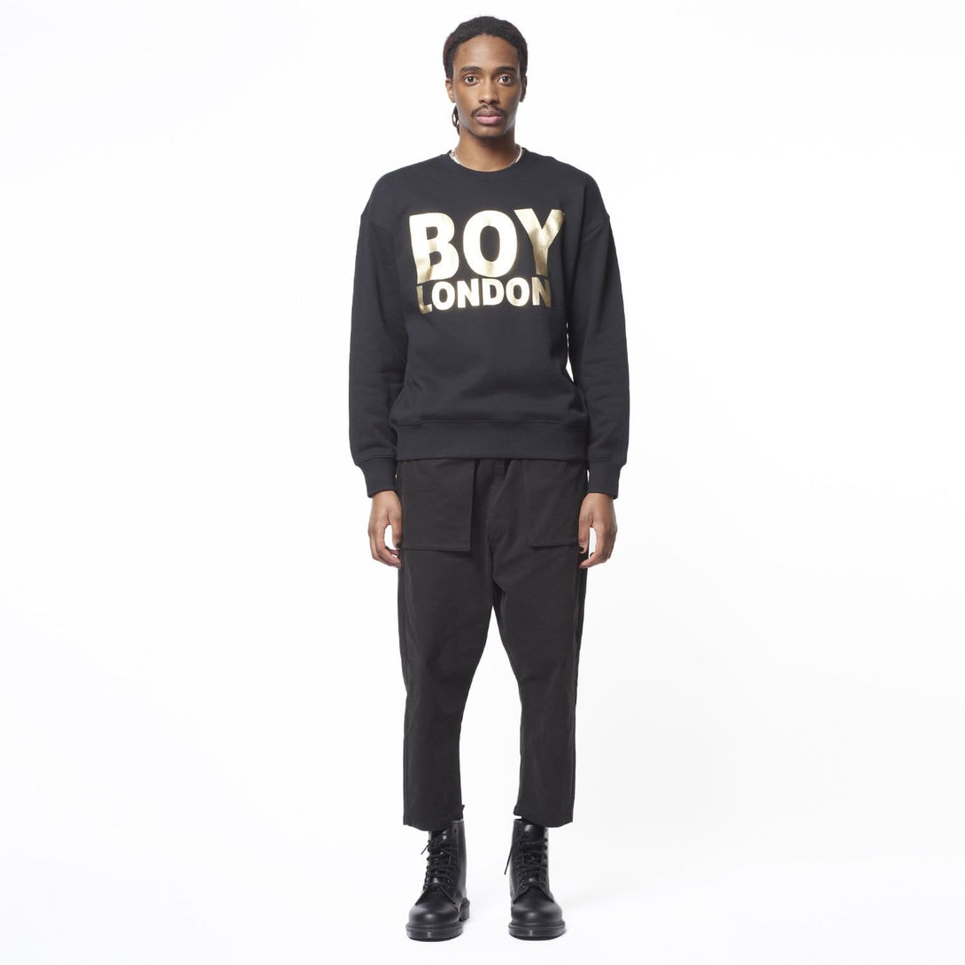 BOY LONDON SWEATSHIRT - BLACK/GOLD