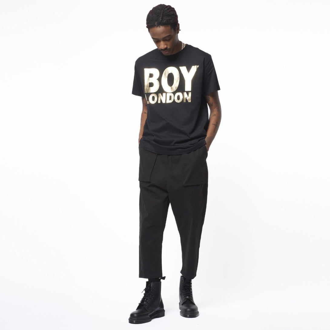 BOY LONDON T-SHIRT - BLACK/GOLD