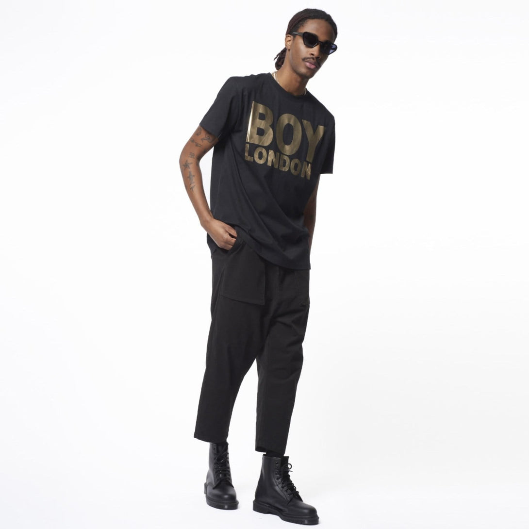 BOY LONDON T-SHIRT - BLACK/GOLD