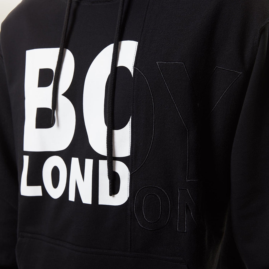 BOY LONDON UPCYCLED HOODIE - BLACK