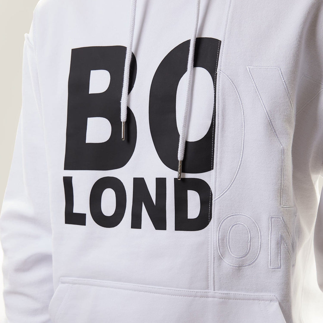 BOY LONDON UPCYCLED HOODIE - WHITE