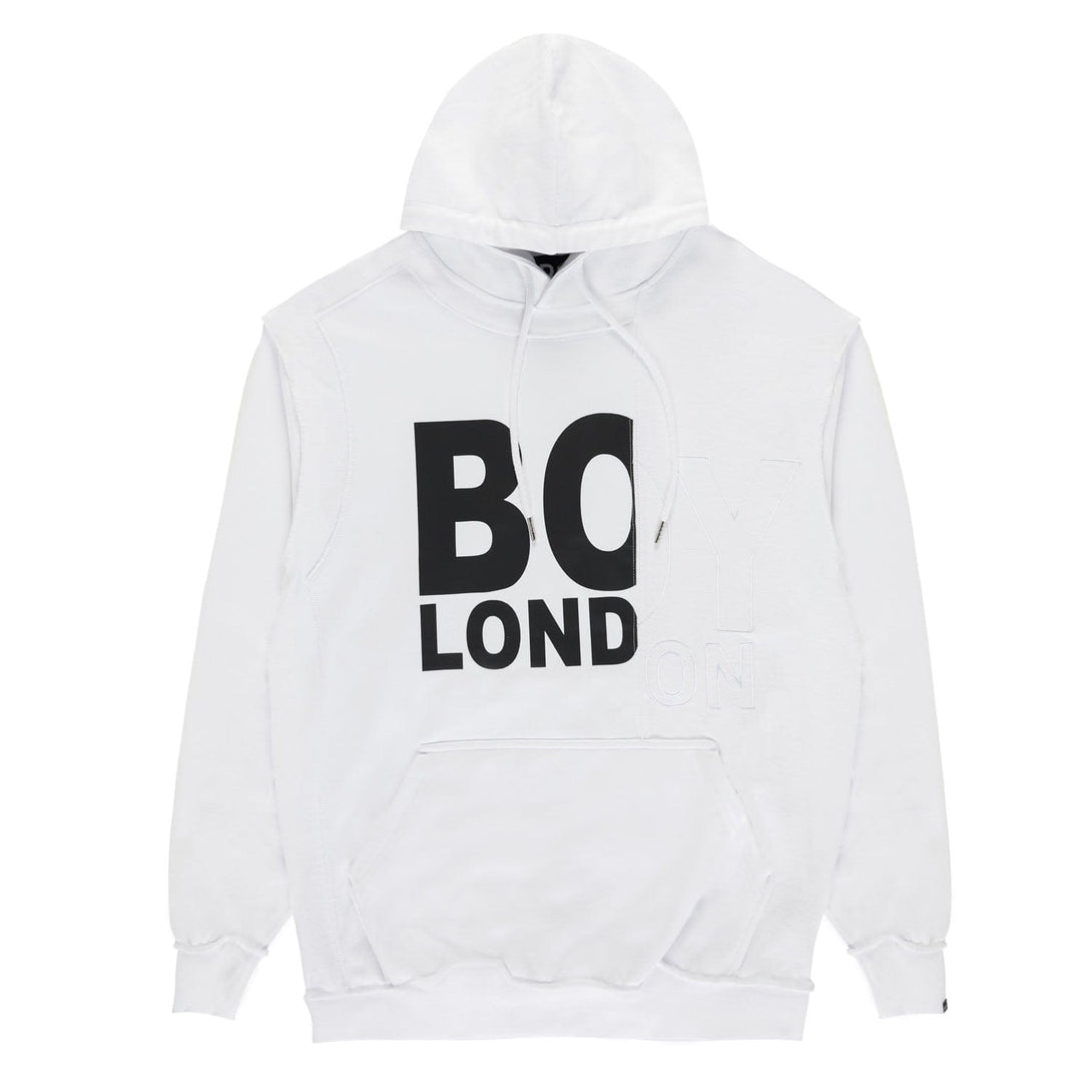 BOY LONDON UPCYCLED HOODIE - WHITE