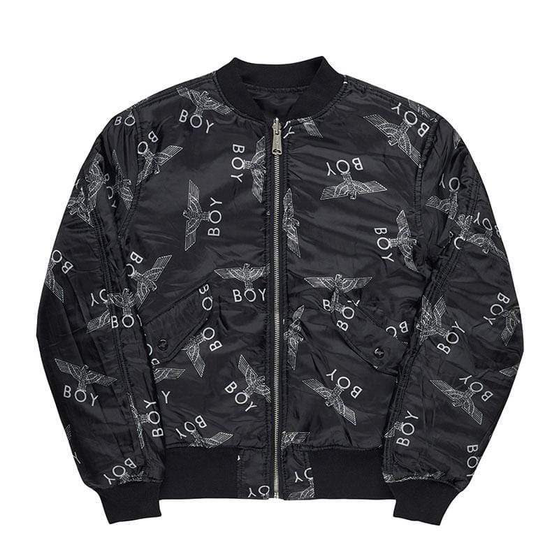 BOY MA1 REVERSIBLE BOMBER JACKET WOMENS - BLACK