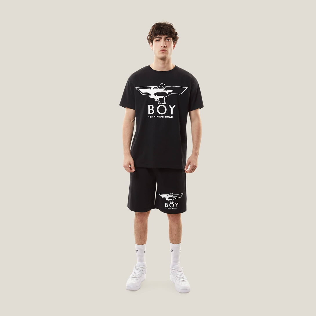 BOY MYRIAD EAGLE SHORTS - BLACK