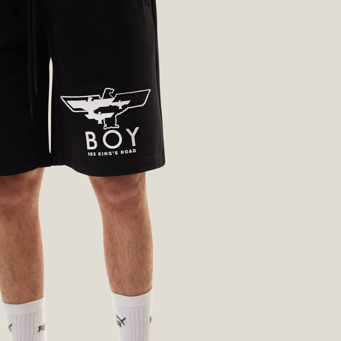 BOY MYRIAD EAGLE SHORTS - BLACK